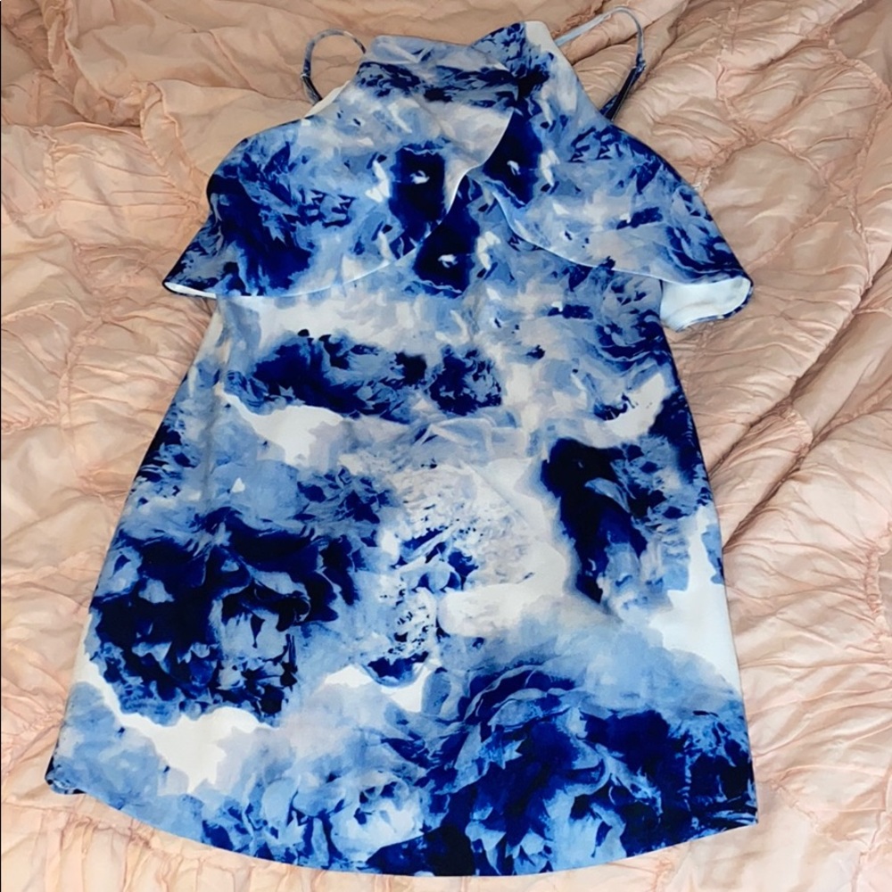 Ruffle/peplum dress